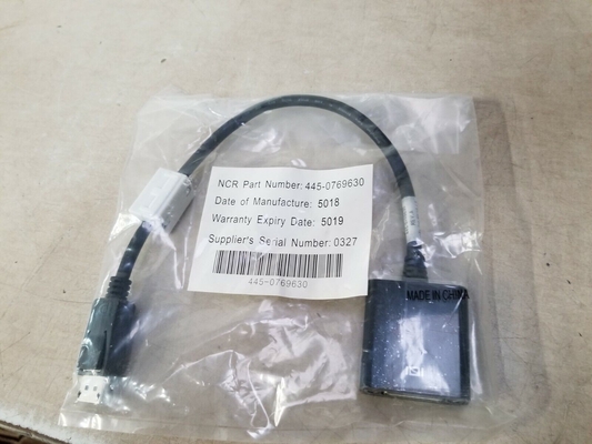 قطع غيار ماكينات الصراف الآلي NCR DISPLAY PORT TO DVI-D FEMALE ADAPTER ASSEMBLY 445-0769630 4450769630