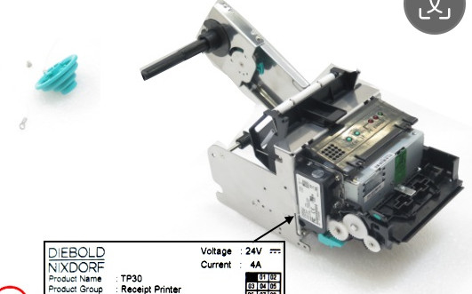 01750302835 1750302835 Diebold Nixdorf DN200 TP30 استلام طابعة آلة الصراف الآلي Diebold Nixdorf DN قطع الغيار